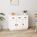 Skjenk hvit 100x40x75 cm heltre furu vidaXL