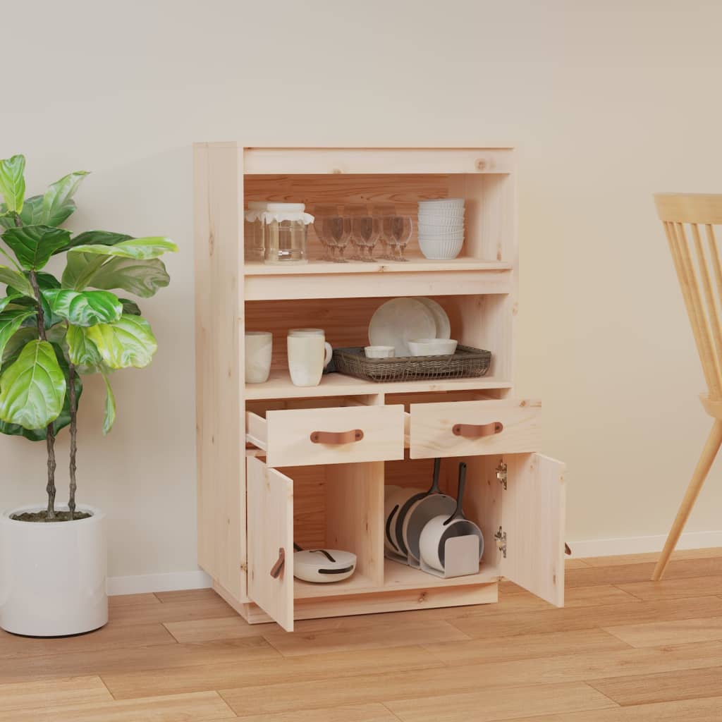 Highboard 67x40x108,5 cm heltre furu