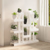 Plantestativ hvit 104,5x25x109,5 cm heltre furu