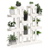 Plantestativ hvit 104,5x25x109,5 cm heltre furu
