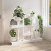 Plantestativ hvit 104,5x25x77,5 cm heltre furu