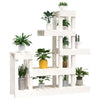 Plantestativ hvit 92x25x97 cm heltre furu