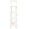 Plantestativ hvit 92x25x97 cm heltre furu