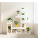 Plantestativ hvit 92x25x97 cm heltre furu