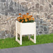 Plantekasse hvit 40x40x52,5 cm heltre furu