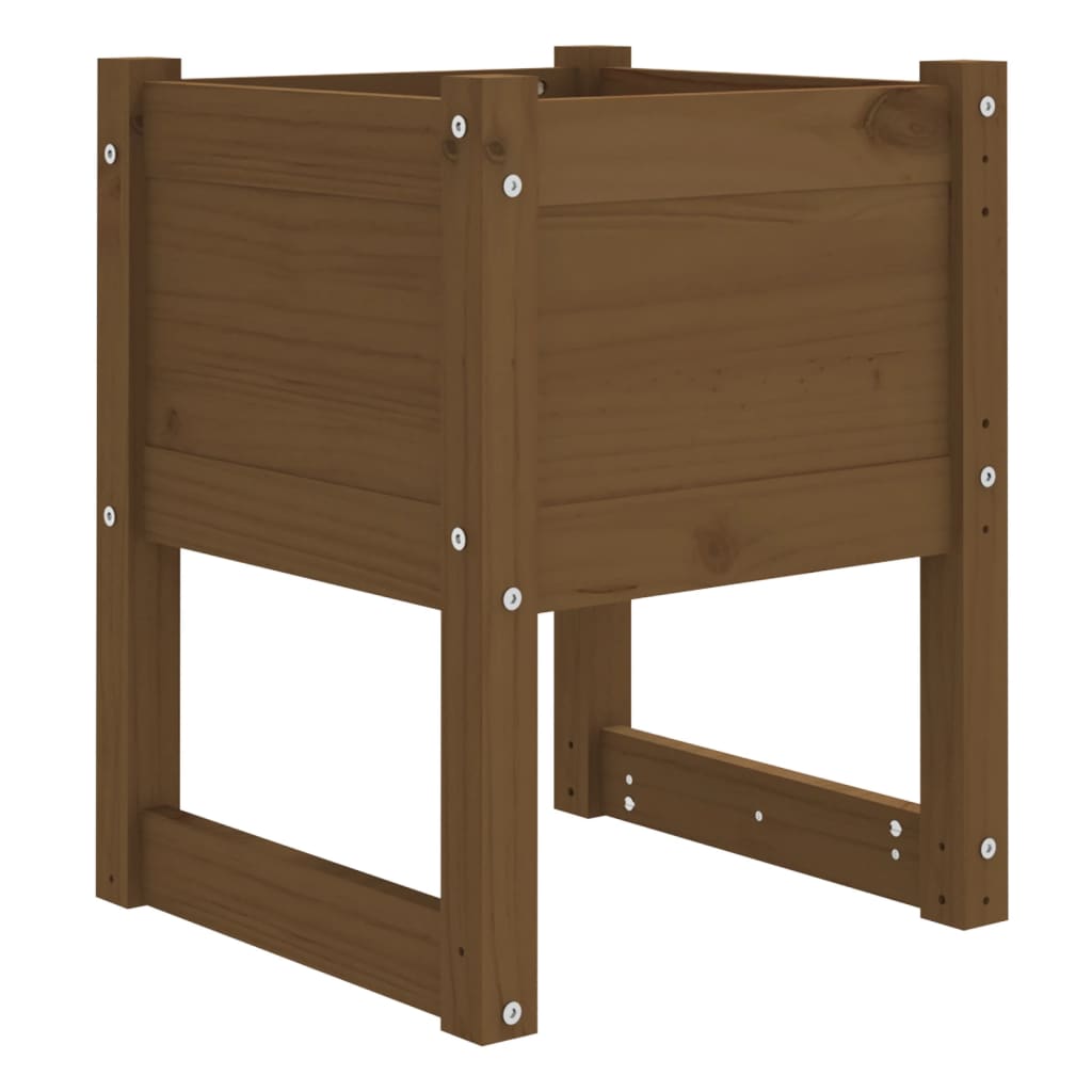 Plantekasse honningbrun 40x40x52,5 cm heltre furu