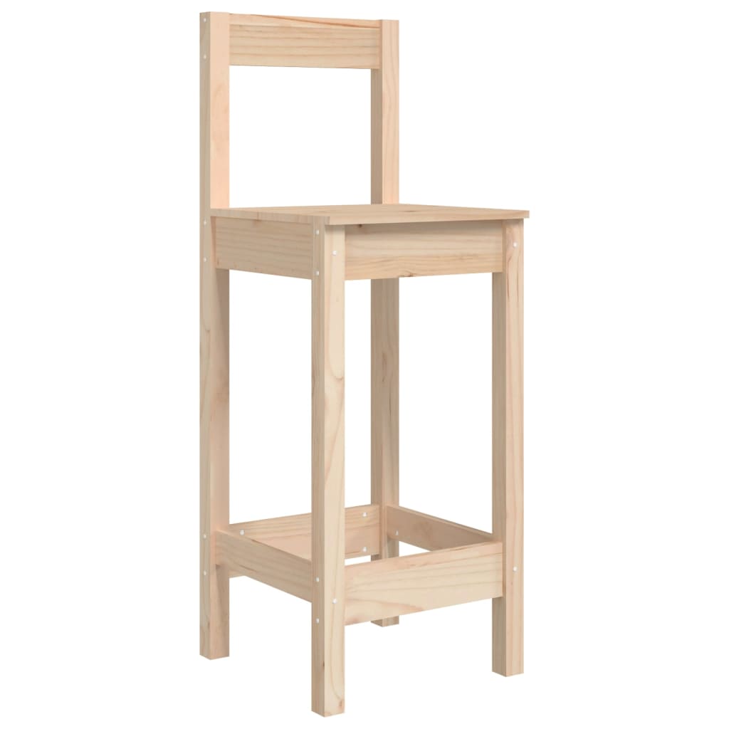 Barstoler 2 stk 40x41,5x112 cm heltre furu vidaXL