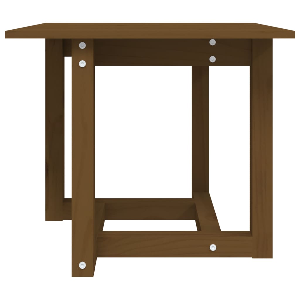 Salongbord honningbrun 50x50x45 cm heltre furu