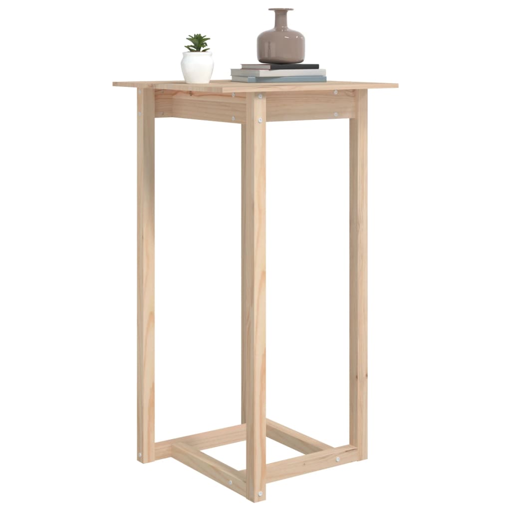 Barbord 60x60x110 cm heltre furu vidaXL