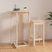 Barbord 60x60x110 cm heltre furu vidaXL
