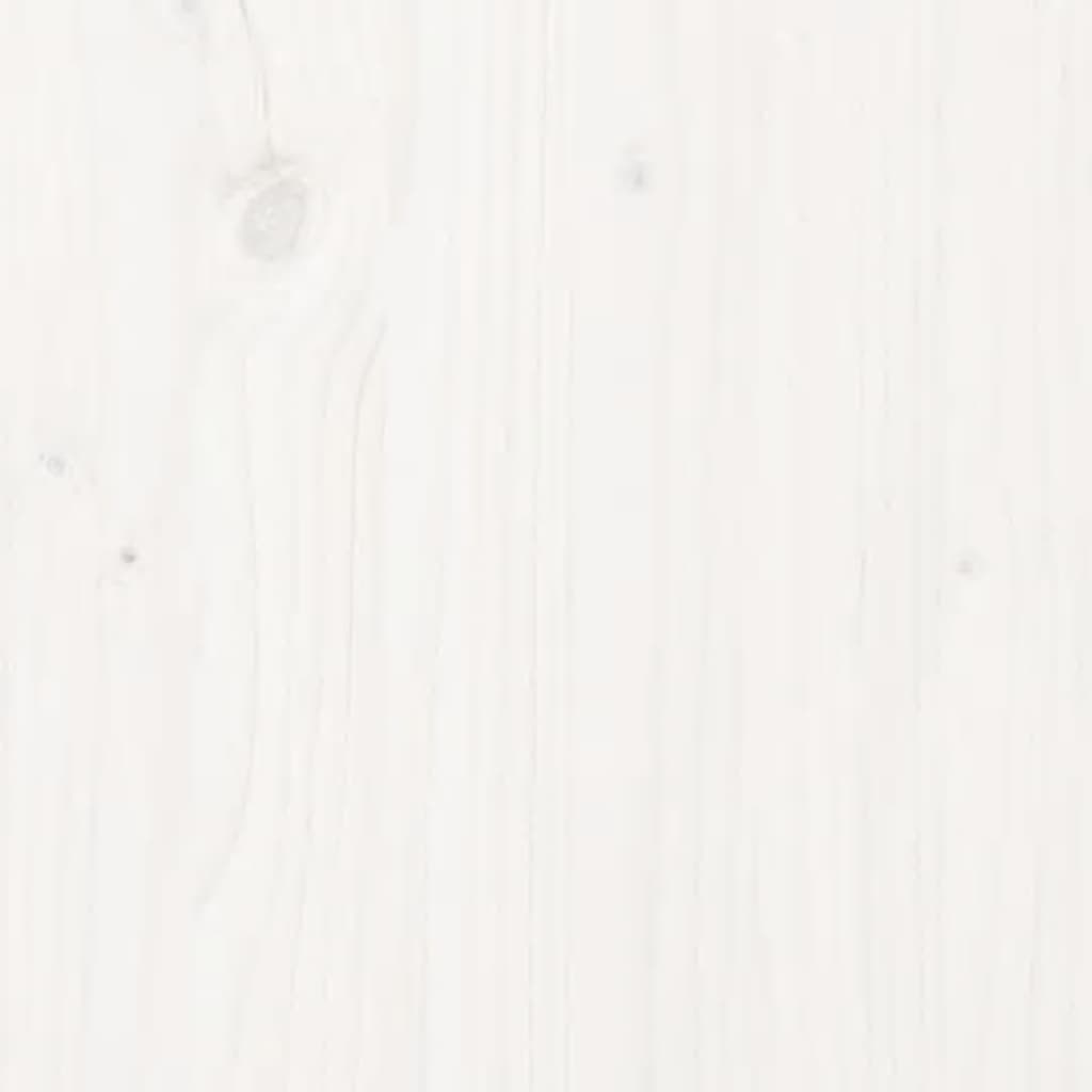 Barbord hvit 60x60x110 cm heltre furu vidaXL