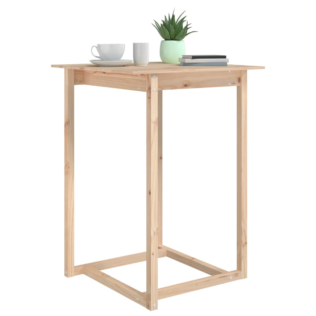 Barbord 80x80x110 cm heltre furu