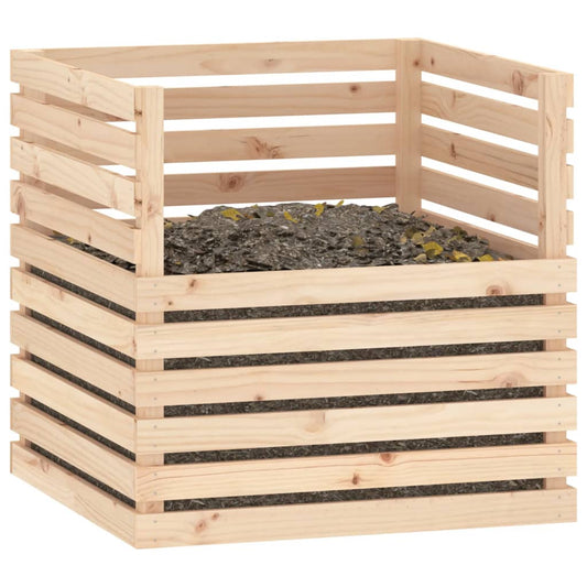 Kompostkasse 80x80x78 cm heltre furu