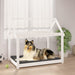 Hundeseng hvit 101x70x90 cm heltre furu
