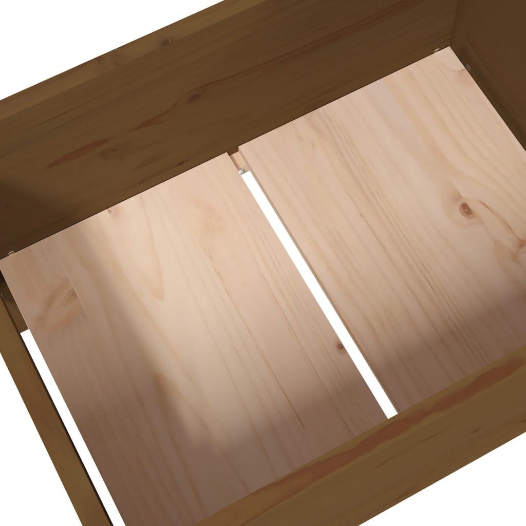 Plantekasse honningbrun 178,5x44x75 cm heltre furu