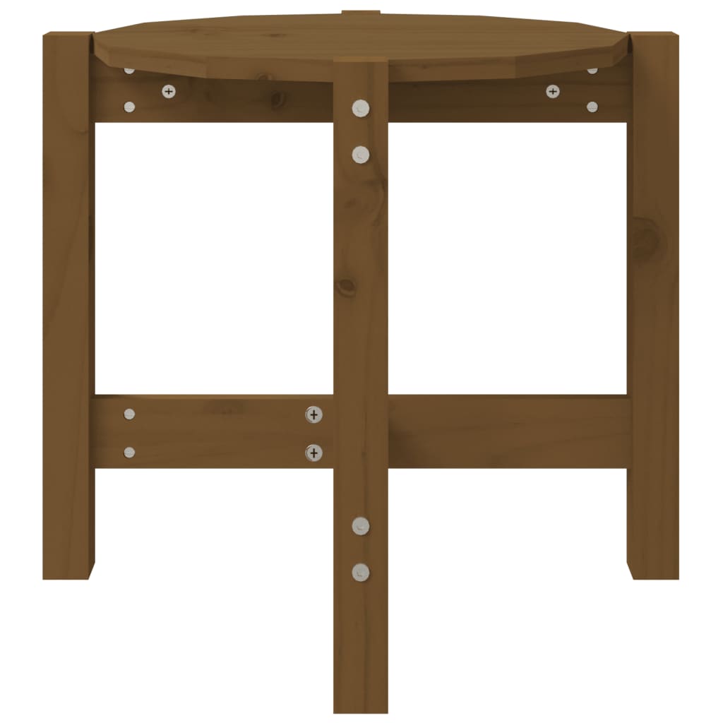 Salongbord honningbrun Ø 52,5x45 cm heltre furu