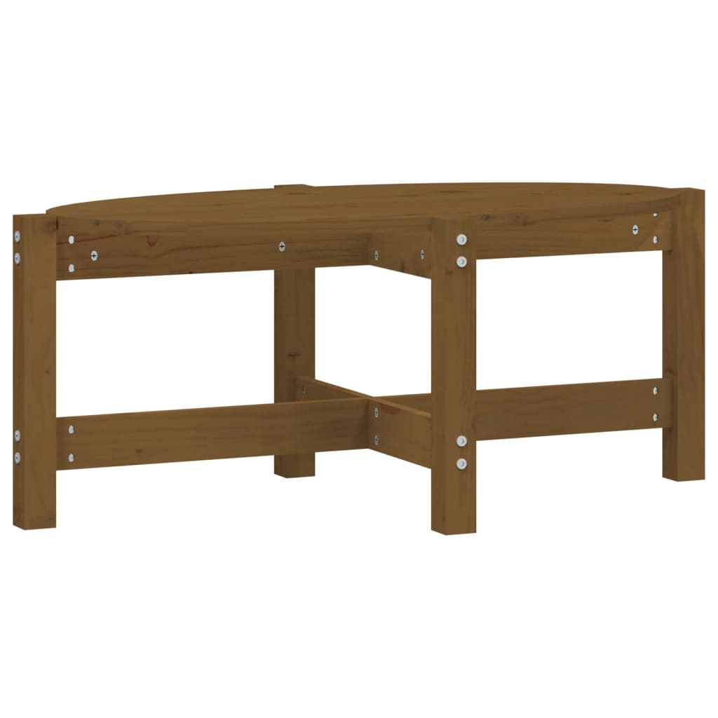 Salongbord honningbrun 87x48x35 cm heltre furu