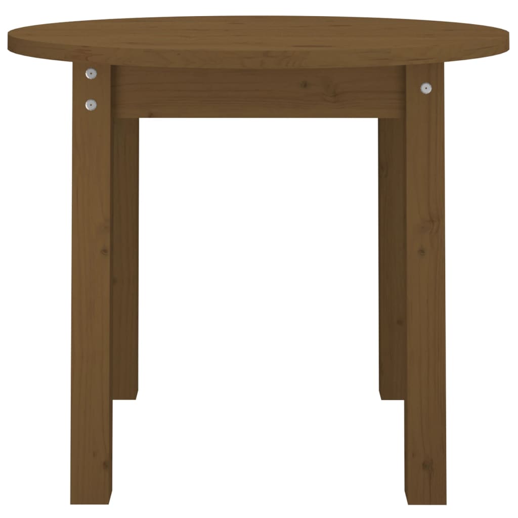 Salongbord honningbrun Ø 55x45 cm heltre furu