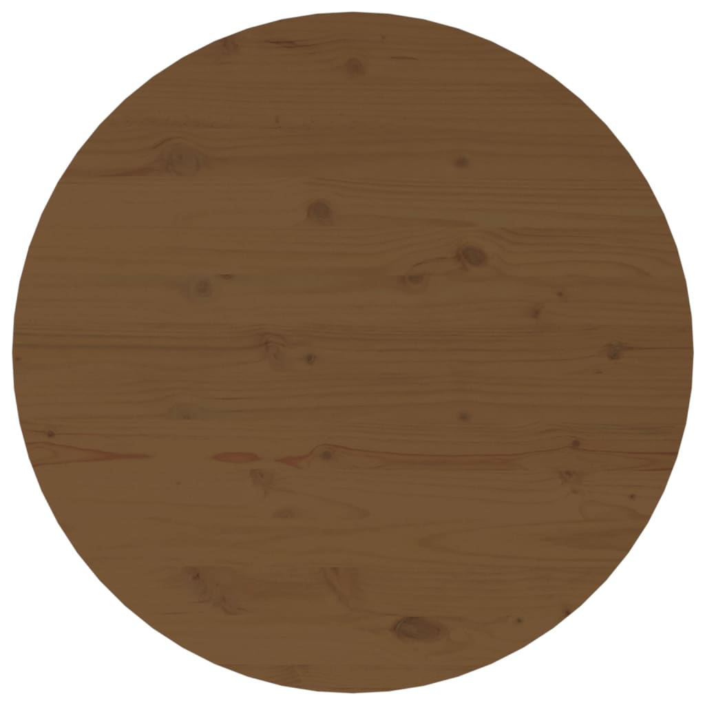 Salongbord honningbrun Ø 55x45 cm heltre furu