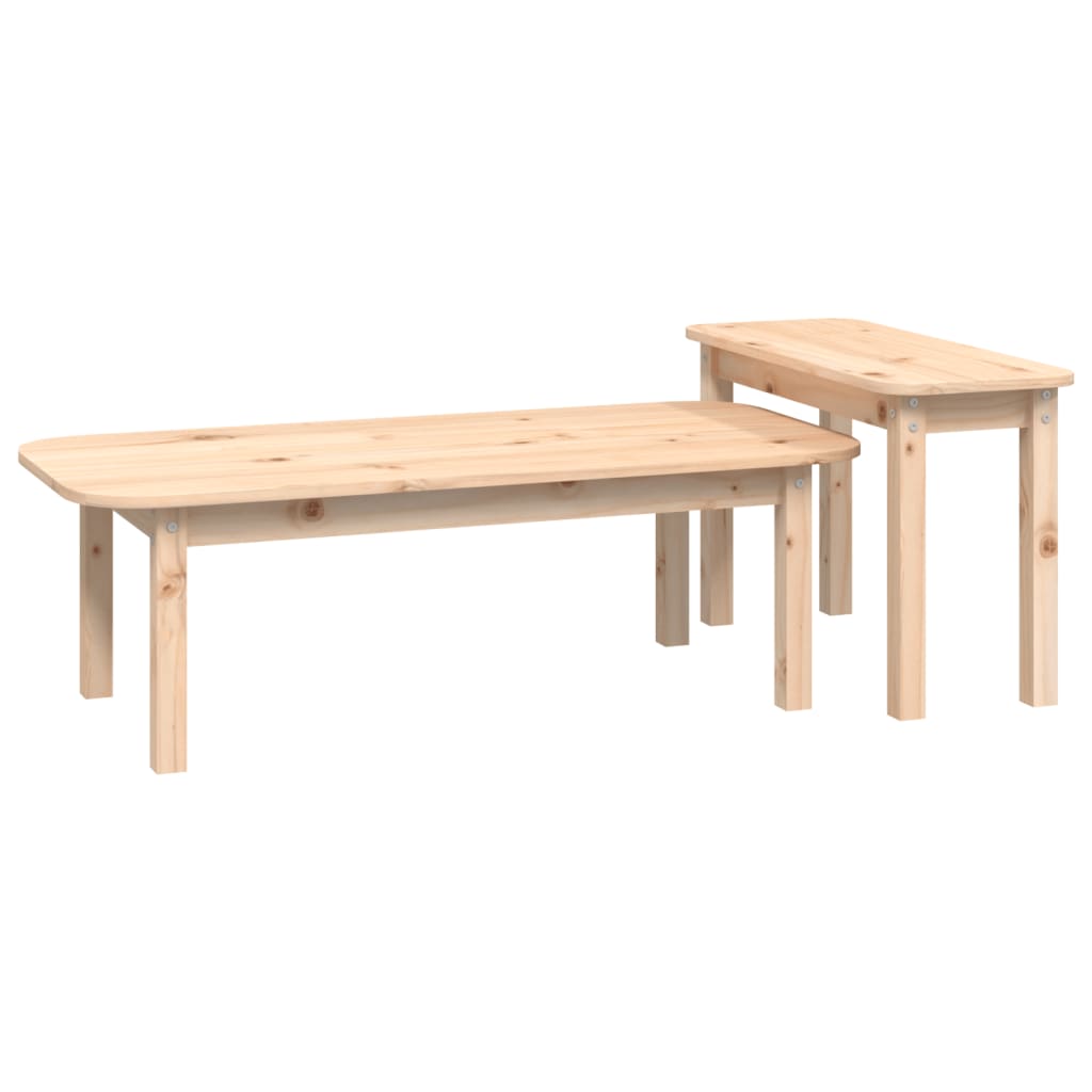 Salongbord 2 stk heltre furu