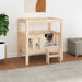 Hundeseng 65,5x50,5x70 cm heltre furu vidaXL