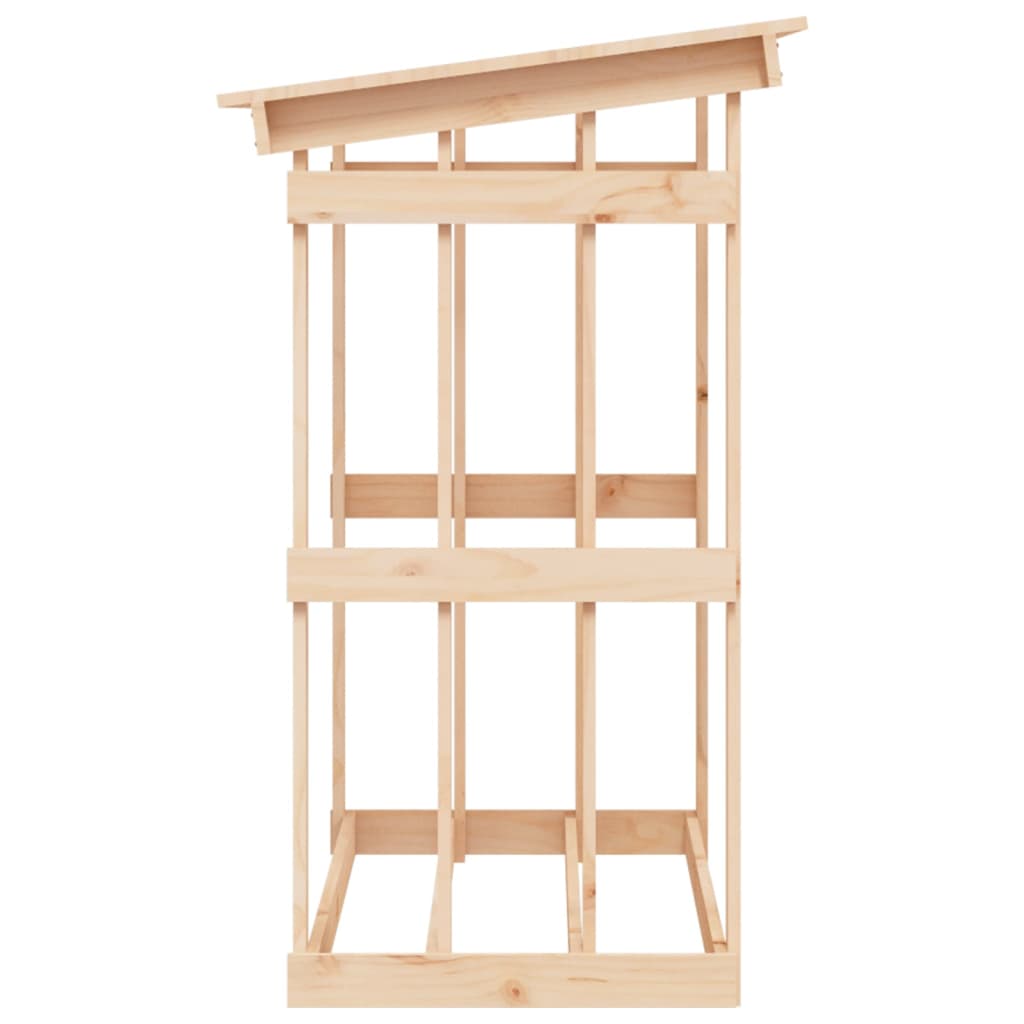Vedstativ 108x64,5x109 cm heltre furu
