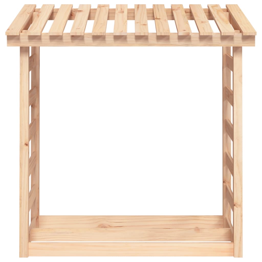 Vedstativ 108x64,5x110 cm heltre furu
