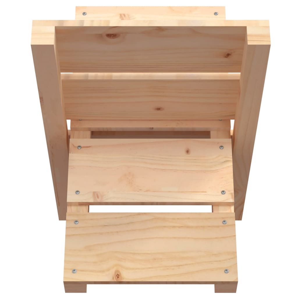 Vedstativ 47x39,5x48 cm heltre furu