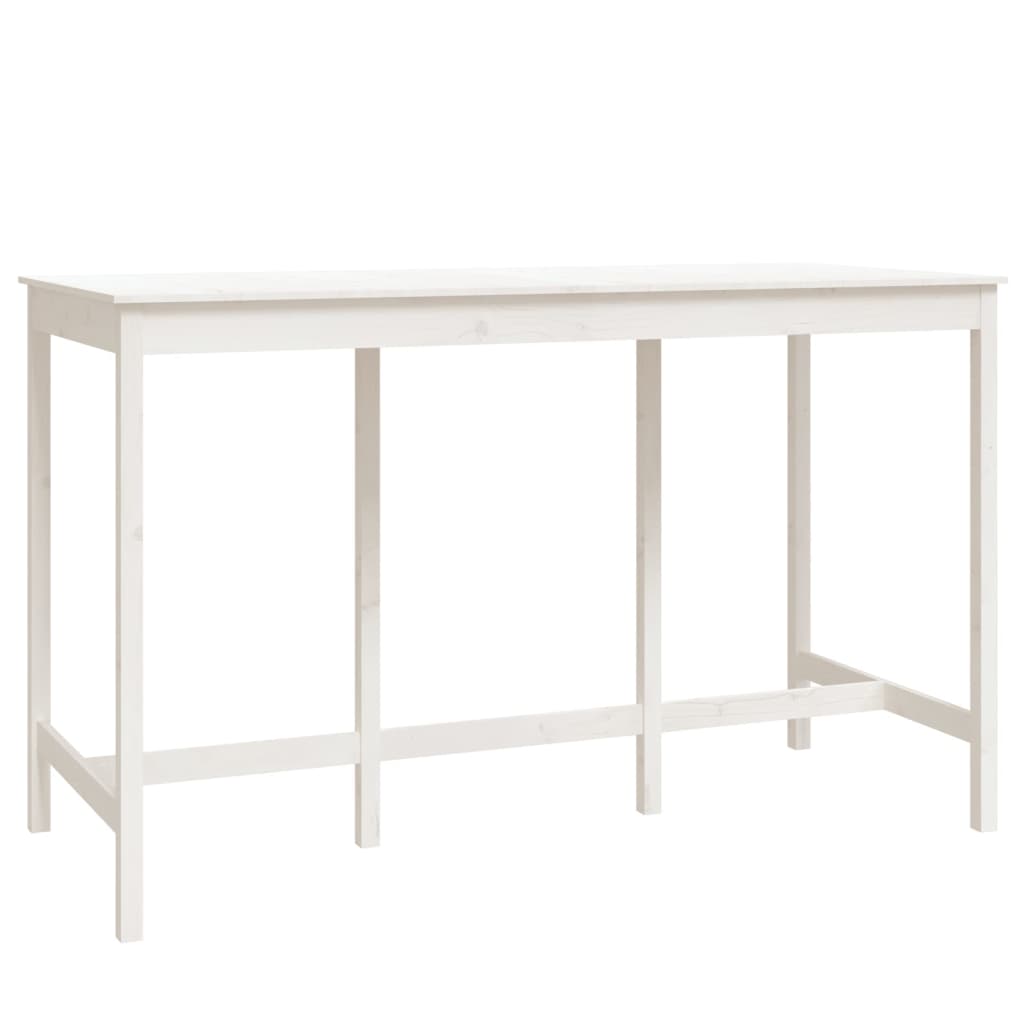 Barsett 9 deler hvit heltre furu vidaXL