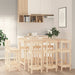 Barsett 9 deler heltre furu vidaXL