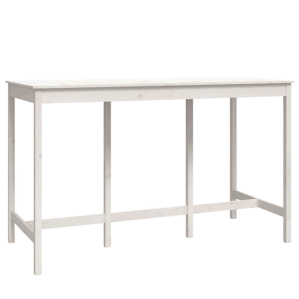 Barsett 9 deler hvit heltre furu vidaXL