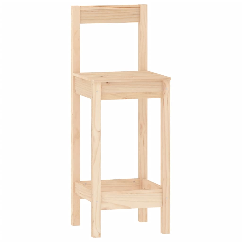 Barsett 3 deler heltre furu vidaXL