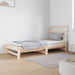 Uttrekkbar dagseng 2x(90x190) cm heltre furu