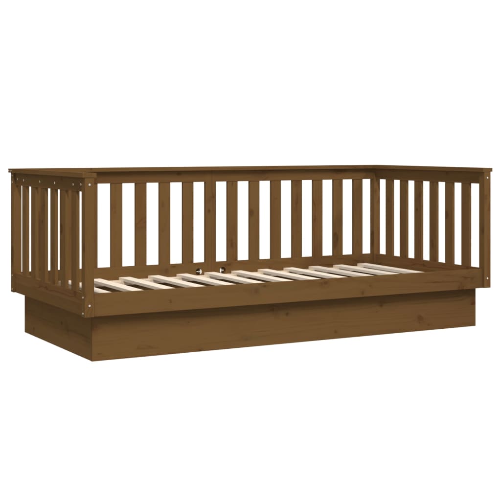 Dagseng honningbrun 100x200 cm heltre furu