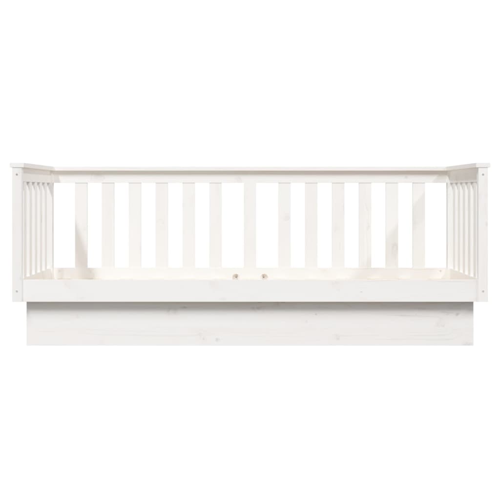 Dagseng uten madrass hvit 75x190 cm heltre furu