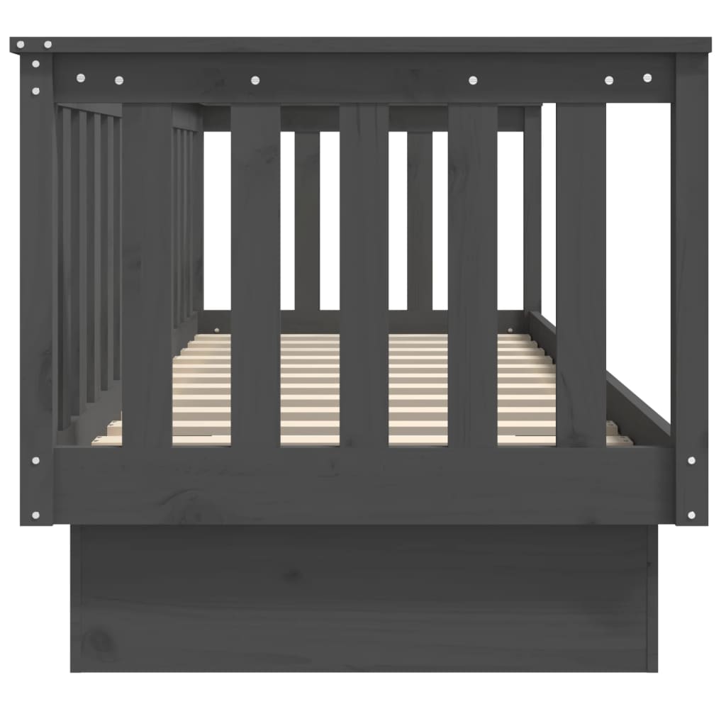 Dagseng grå 75x190 cm heltre furu