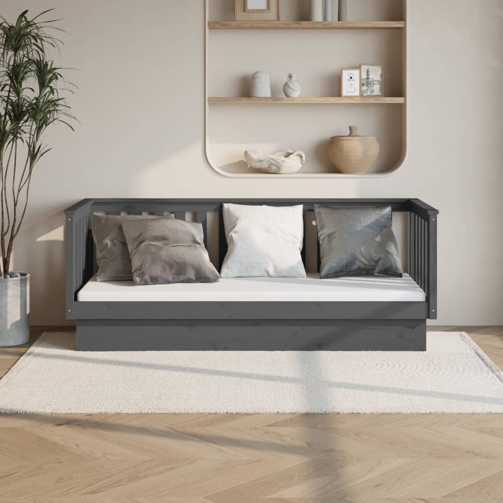 Dagseng grå 75x190 cm heltre furu