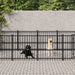 Utendørs hundegård stål 11,26 m²