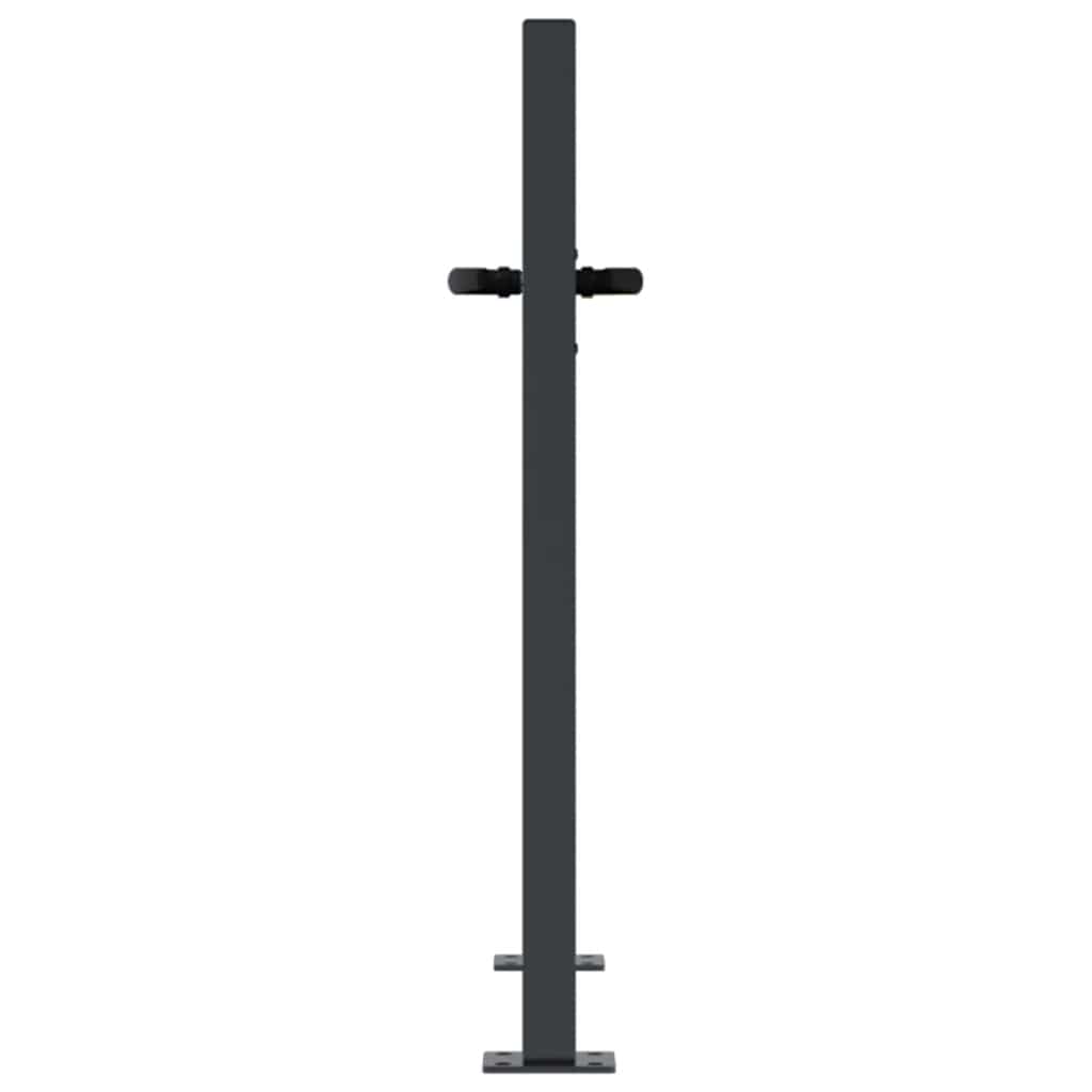 Hageport antrasitt 100x100 cm ståltredesign