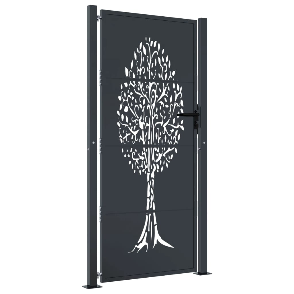 Hageport antrasitt 100x175 cm ståltredesign