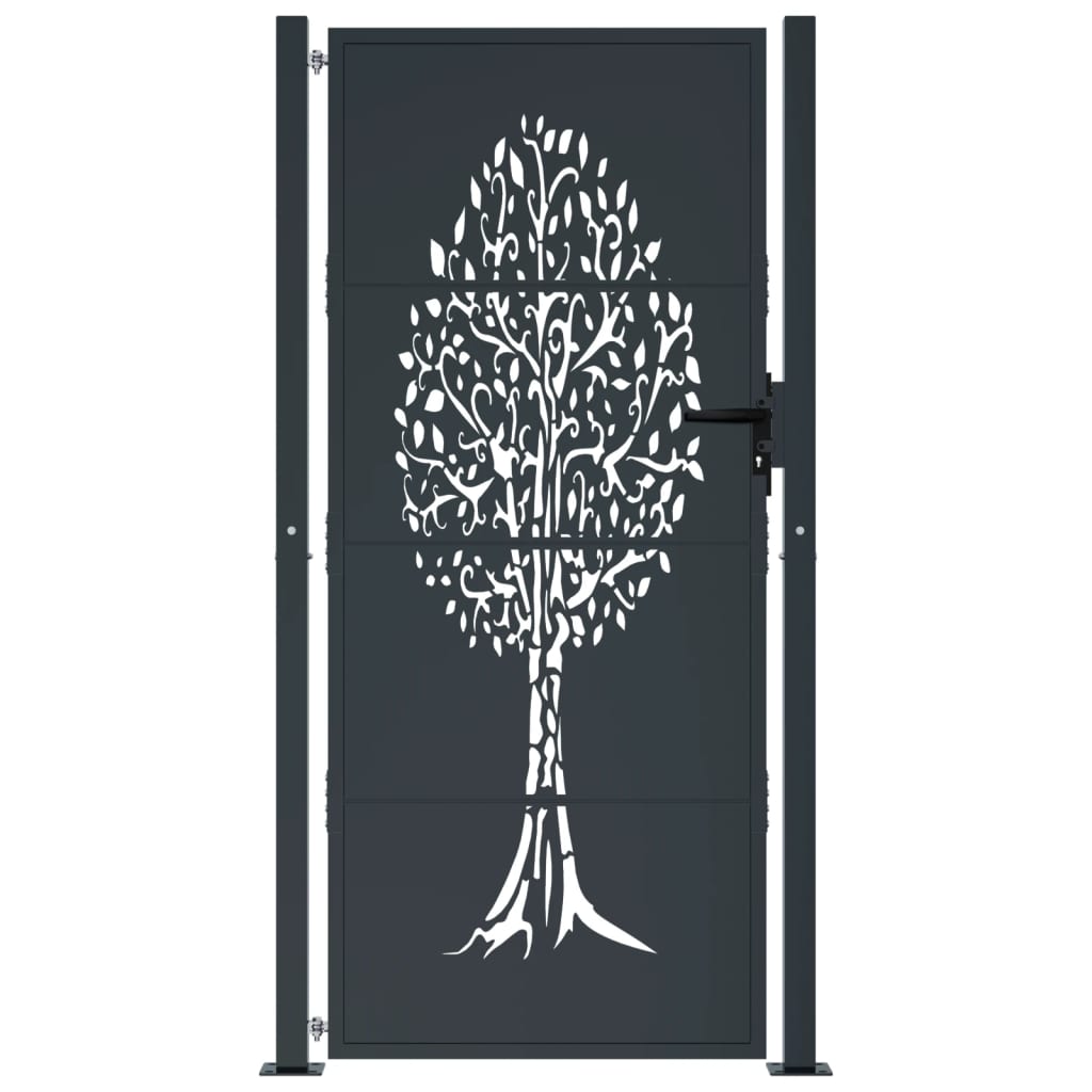 Hageport antrasitt 100x200 cm ståltredesign
