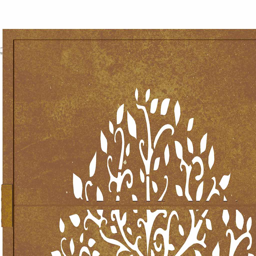 Hageport 100x175 cm cortenstål tredesign vidaXL