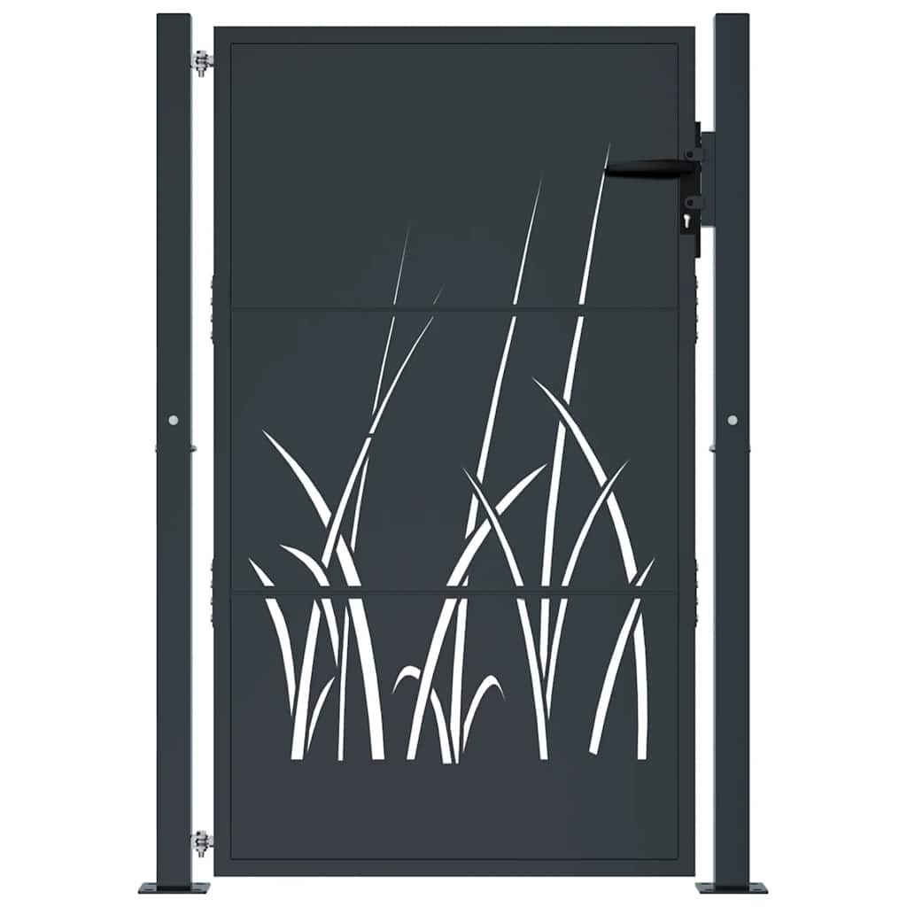 Hageport antrasitt 100x150 cm stålgressdesign