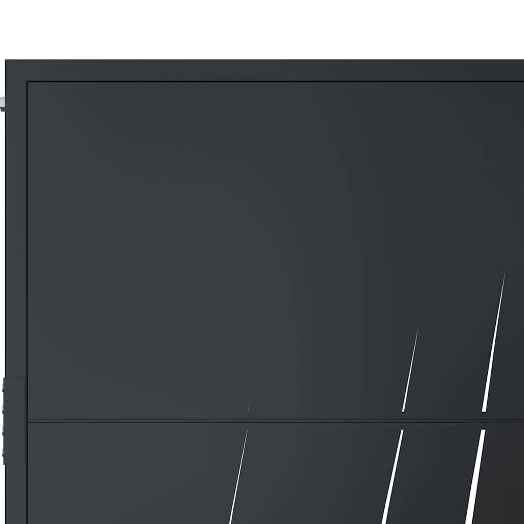 Hageport antrasitt 100x150 cm stålgressdesign