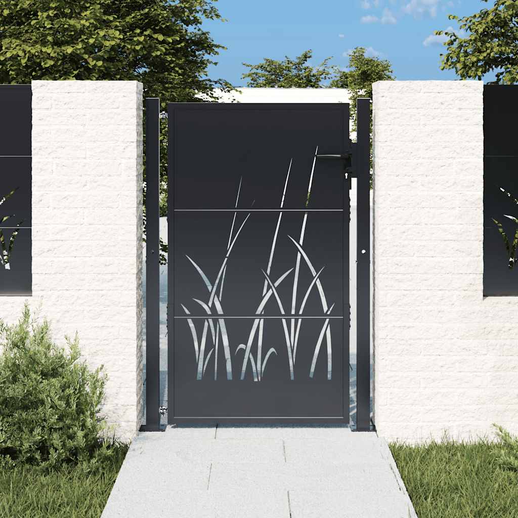 Hageport antrasitt 100x150 cm stålgressdesign