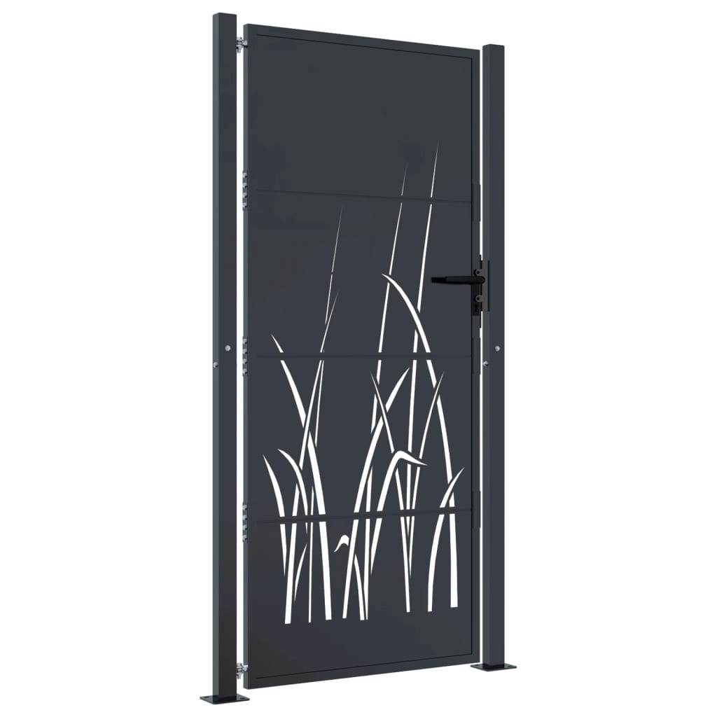 Hageport antrasitt 100x200 cm stålgressdesign