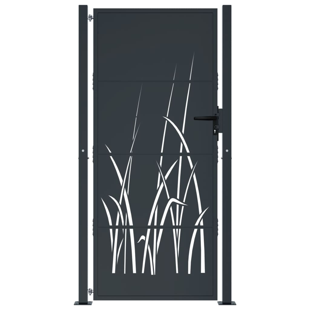 Hageport antrasitt 100x200 cm stålgressdesign