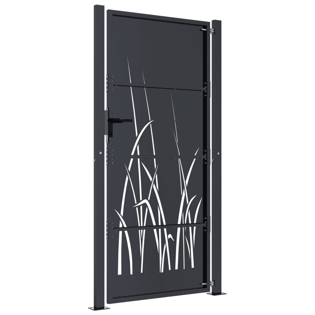 Hageport antrasitt 100x200 cm stålgressdesign