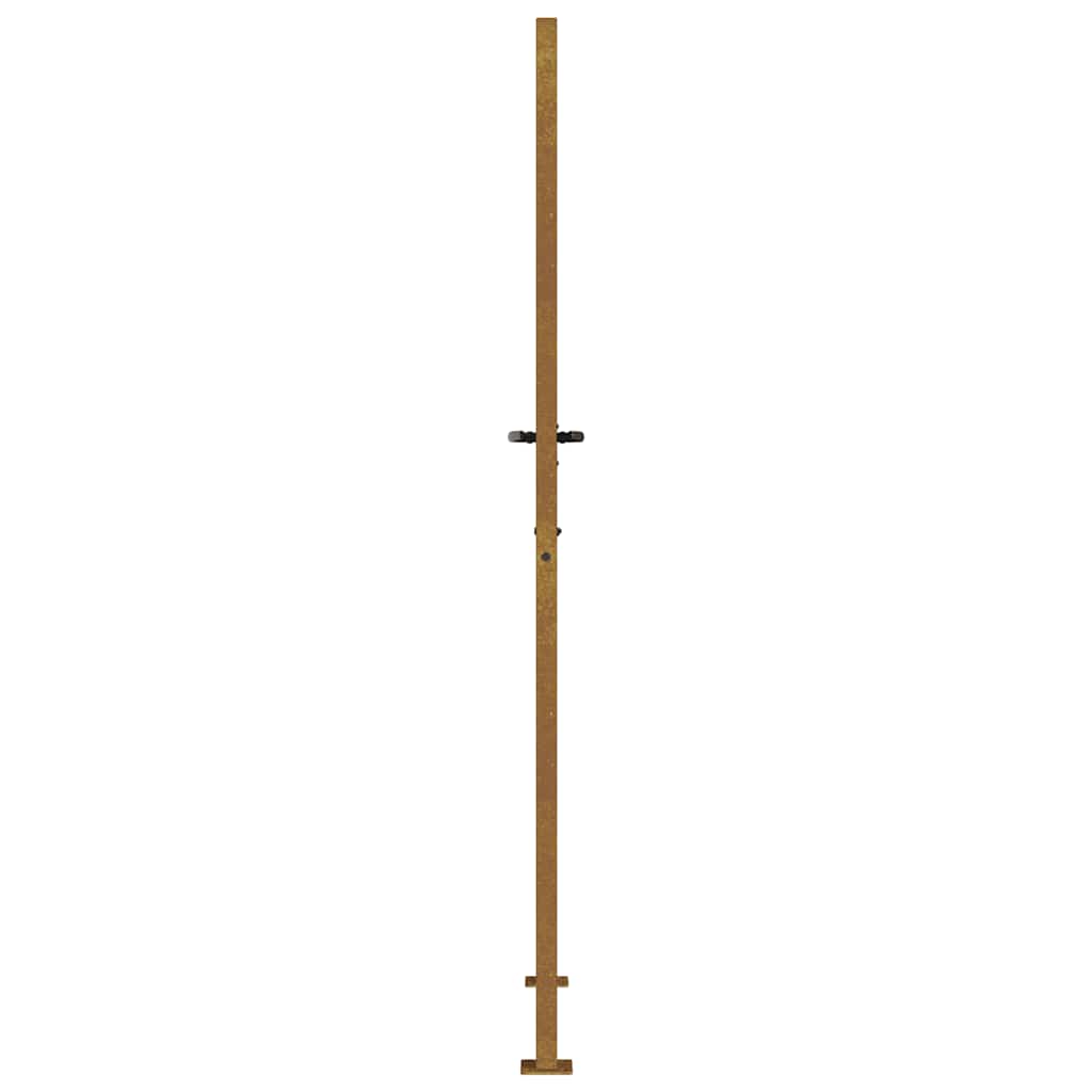Hageport 100x175 cm cortenstål gressdesign