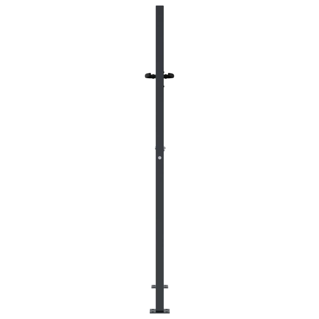 Hageport antrasitt 100x150 cm stål bambusdesign